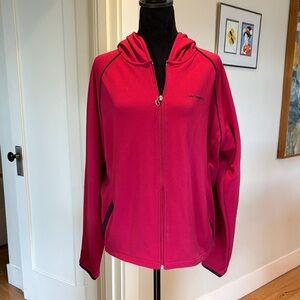 New Balance Women's Pink Zip Up Hoodie Jacket w Purple detail